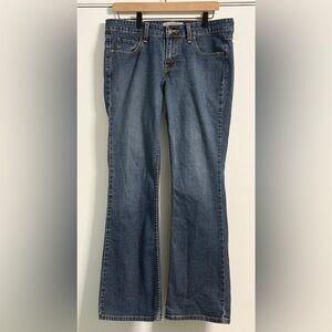 Levi Signature Low Rise Bootcut Jeans Juniors 9M Dark Wash Stretch